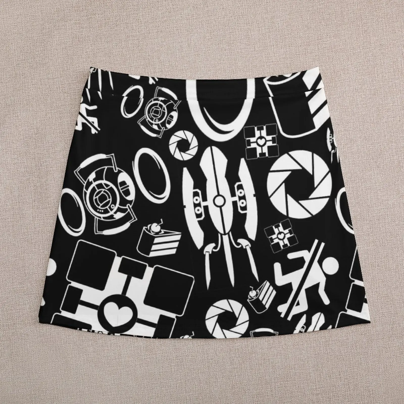 Portal Pattern Mini Skirt Female dress modest skirts for women elegant party dresses for women 2024 korean style clothing