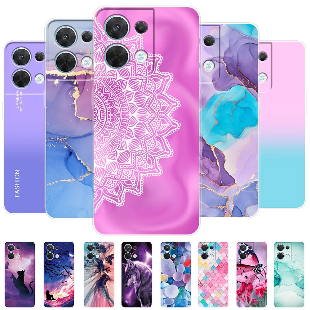 Per Oppo Reno 8 5G Custodia Reno 8 Pro 5G Global Case Custodia Morbida In Silicone Trasparente Per Oppo Reno8 Pro + Plus Custodia Protettiva