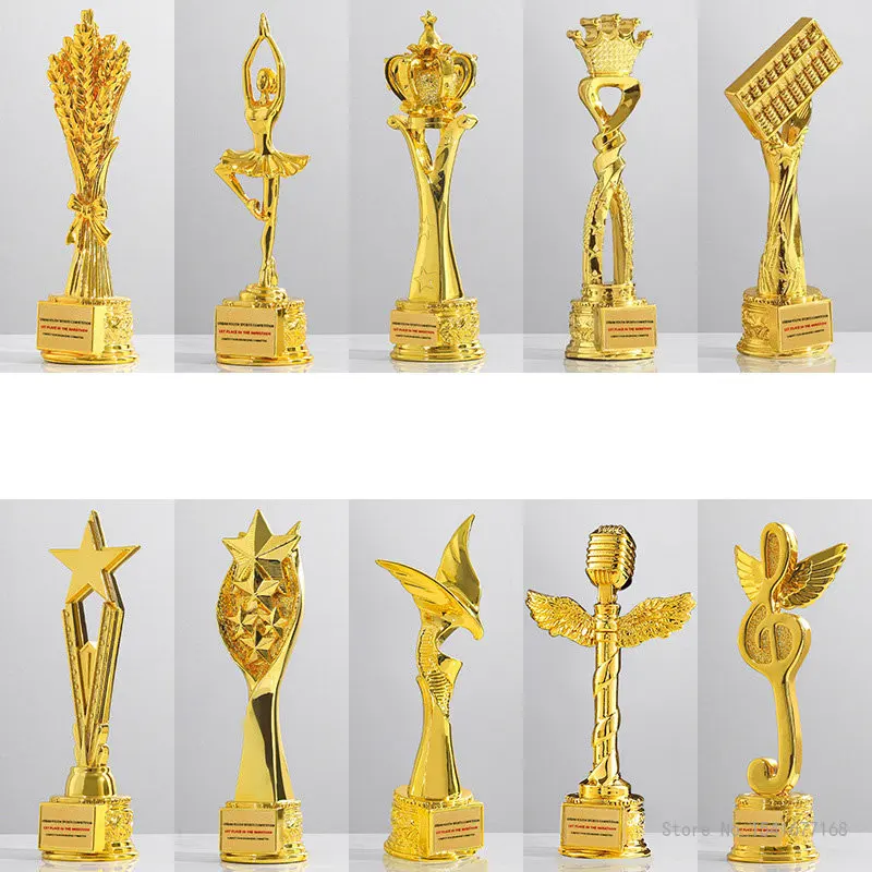 Creative Resin Plastic Trophy for Children's Singing and Dancing Competition, Thumb Mental Arithmetic Award, Home Decoration 1Pc