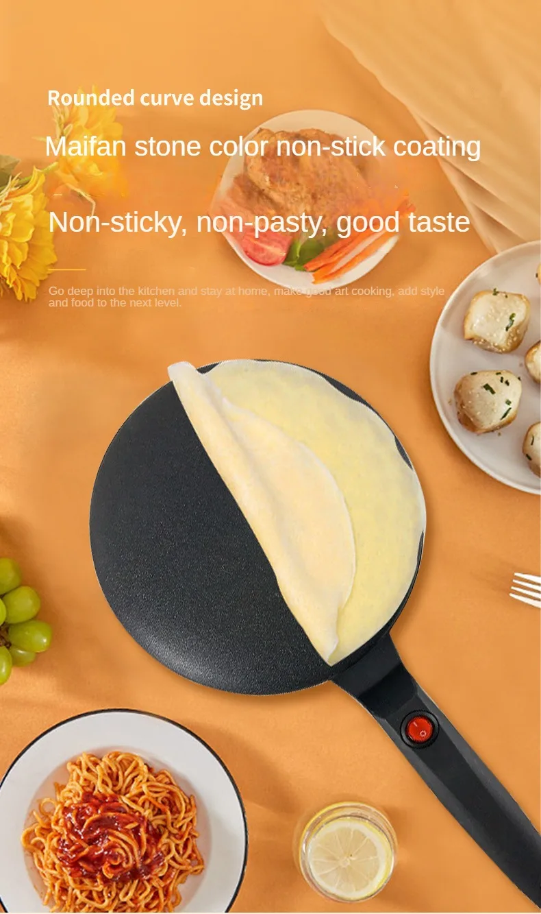 Description Picture 5 of itemElectric Crepe Maker Non-Stick Cooking Surface Electric cake pan Baking Pan single-sided heating small pancake machine
