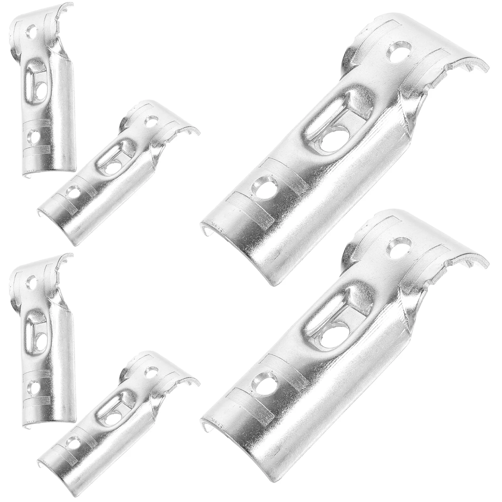 

6 Pcs Pole T Clamp Rail End Pipe Tools Parts Steel Small Clamps Carbon Post Connector An Fittings