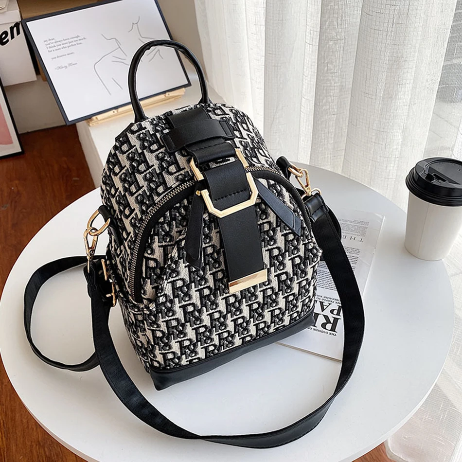 3 In 1 Luxury Designer Women's Small Backpack Trend Letter