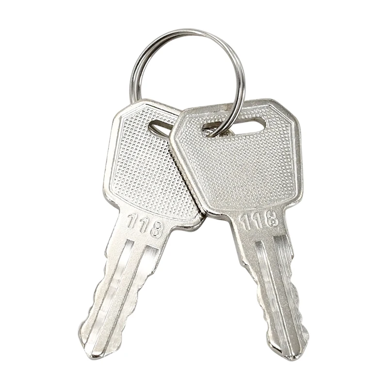Key 2 Pcs 1115-500016-00 Marked 118 Compatible with Big Joe EP Equipment Electric Pallet Jacks E30 EZ30 EPT20-15ET EPT20-18EA