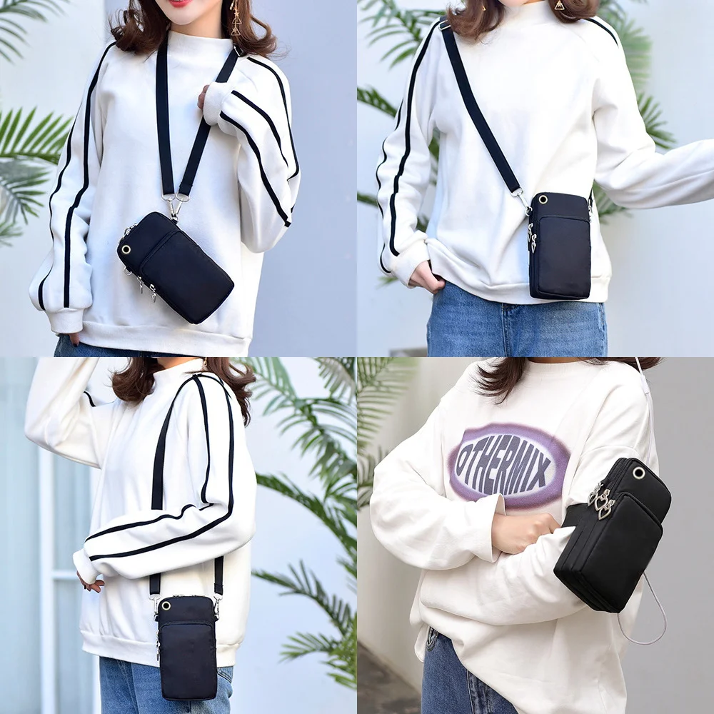 Mobile Phone Bags Shoulder Satchels Women Purses White Picture Series Waterproof Wrist Pack for Huawei Xiaomi IPhone 7 6S 8 Plus mobile phone bag