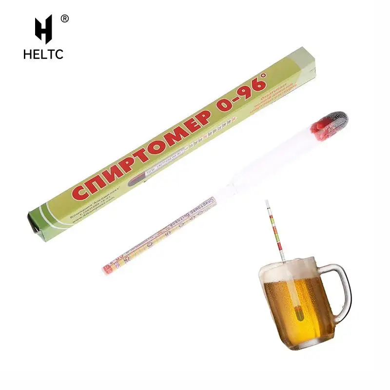 

1pc Household Alcohol Meter 0-96 Distillation Alcohol Machine Fermentation Brew Hydrometer Tester Vintage Measuring Bottle Tools