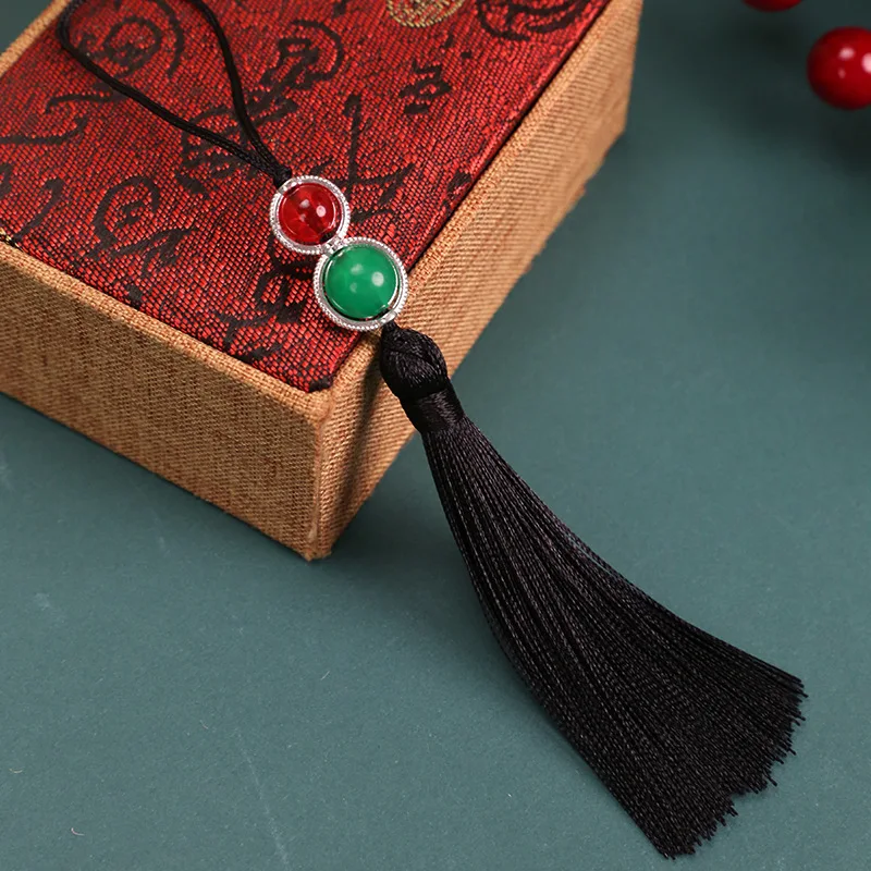 10 Pieces Gourd Shape Tassels 8cm Polyester Thread Traditional Tassels Home Decorations Handicrafts Accessories