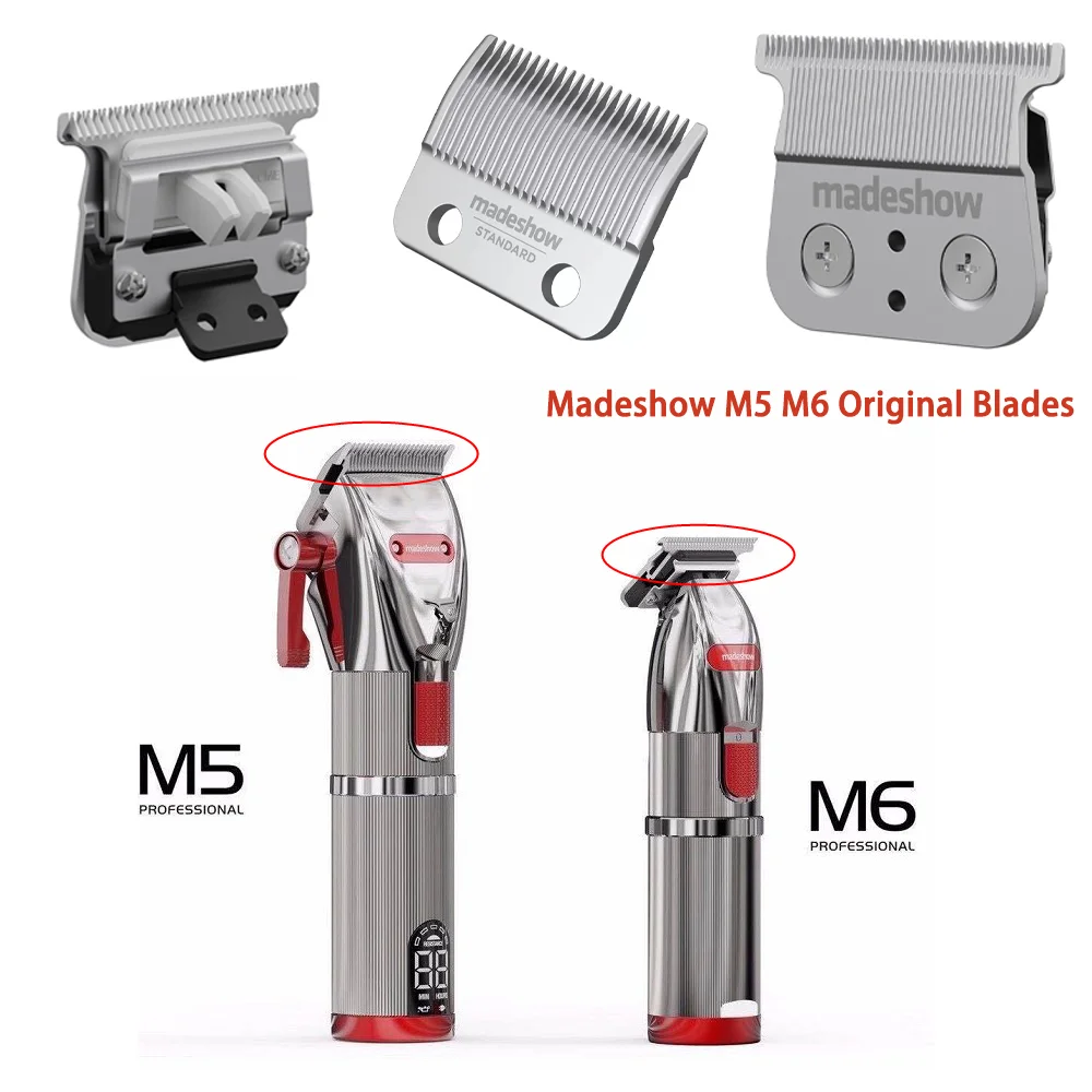 

Madeshow M6 M5 Original Clippers Blades Stainless Steel Electric Hair Clipper Blade Hair Trimmer Replacement Cutter Head