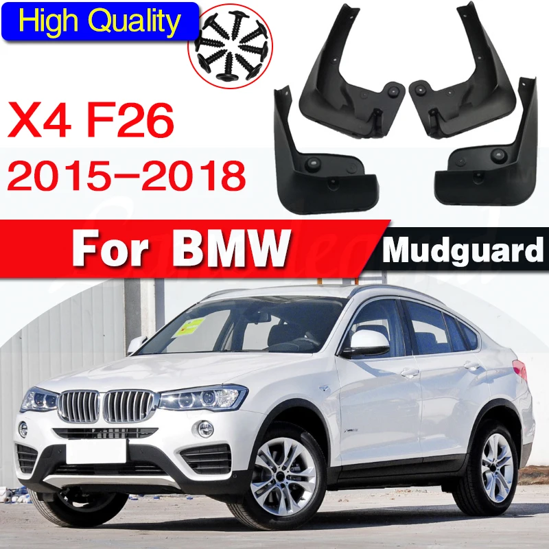 

Mudguard For BMW X4 F26 X4M Sport 2015-2018 Front Rear 4pcs Mudflaps Mudguards Car Accessories Auto Styline Splash Guard Fender