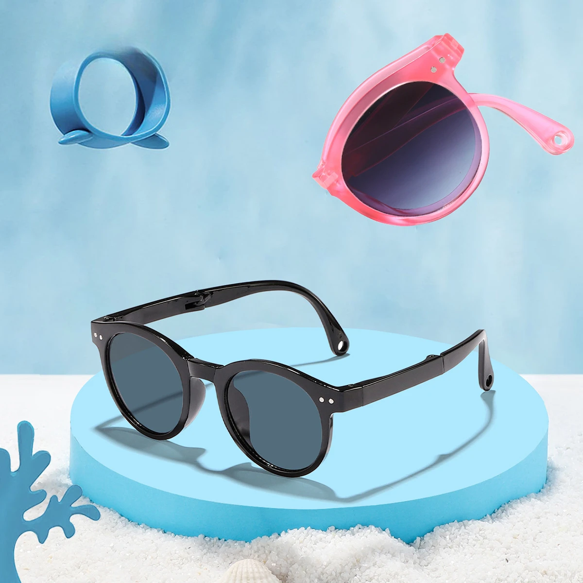 Baby Candy Color Sunglasses Outdoor Sun Protection Trendy UV Shield Shades Infants & Toddlers Eyewear