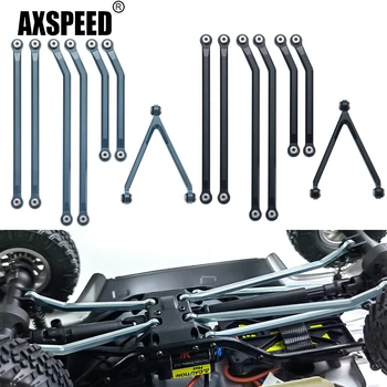 AXSPEED CNC 알루미늄 높은 통관 섀시 링크 Axial SCX24 AXI00005 지프 검투 사 1/24 RC 크롤러 자동차 트럭 부품에 대 한 설정