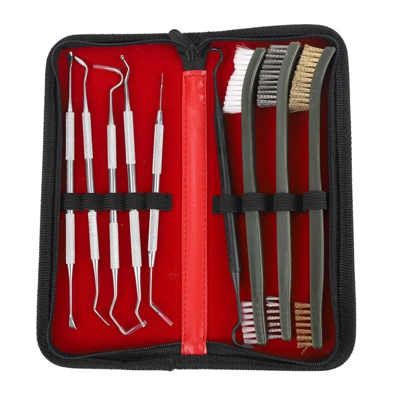 Weapon Cleaning Kit Universal Gun Hunting weapon Cleaning Kit Brush Gun Cleaning Set pick gun Tool 9pcs/Set
