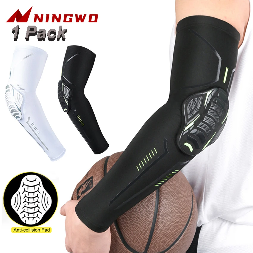 

1Pc Sports Crashproof Knee Pad Padded Bike Cycling Arm Sleeve Protection Breathable Basketball Sports Elbow Support Guard