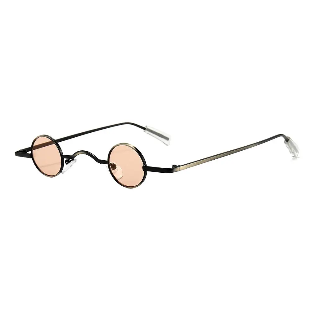 Retro Mini Sunglasses Round Men Metal Frame Gold Black Red Small Round Framed Sun glasses Male Goggles vintage sunglasses,retro round sunglasses