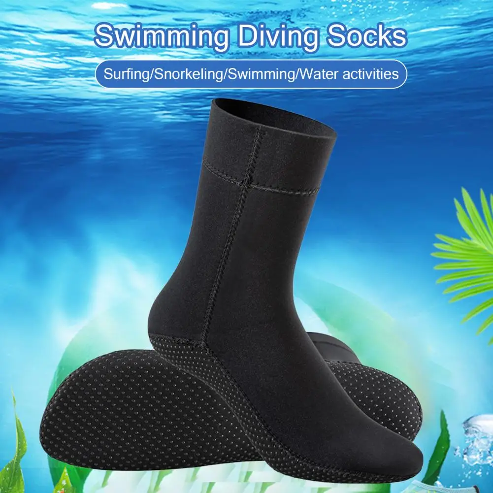 

Swimming Diving Socks Waterproof Mid-Tube Beach Volleyball Socks Non-slip Sole Outdoor Water Sports Socks for Surfing Skiing