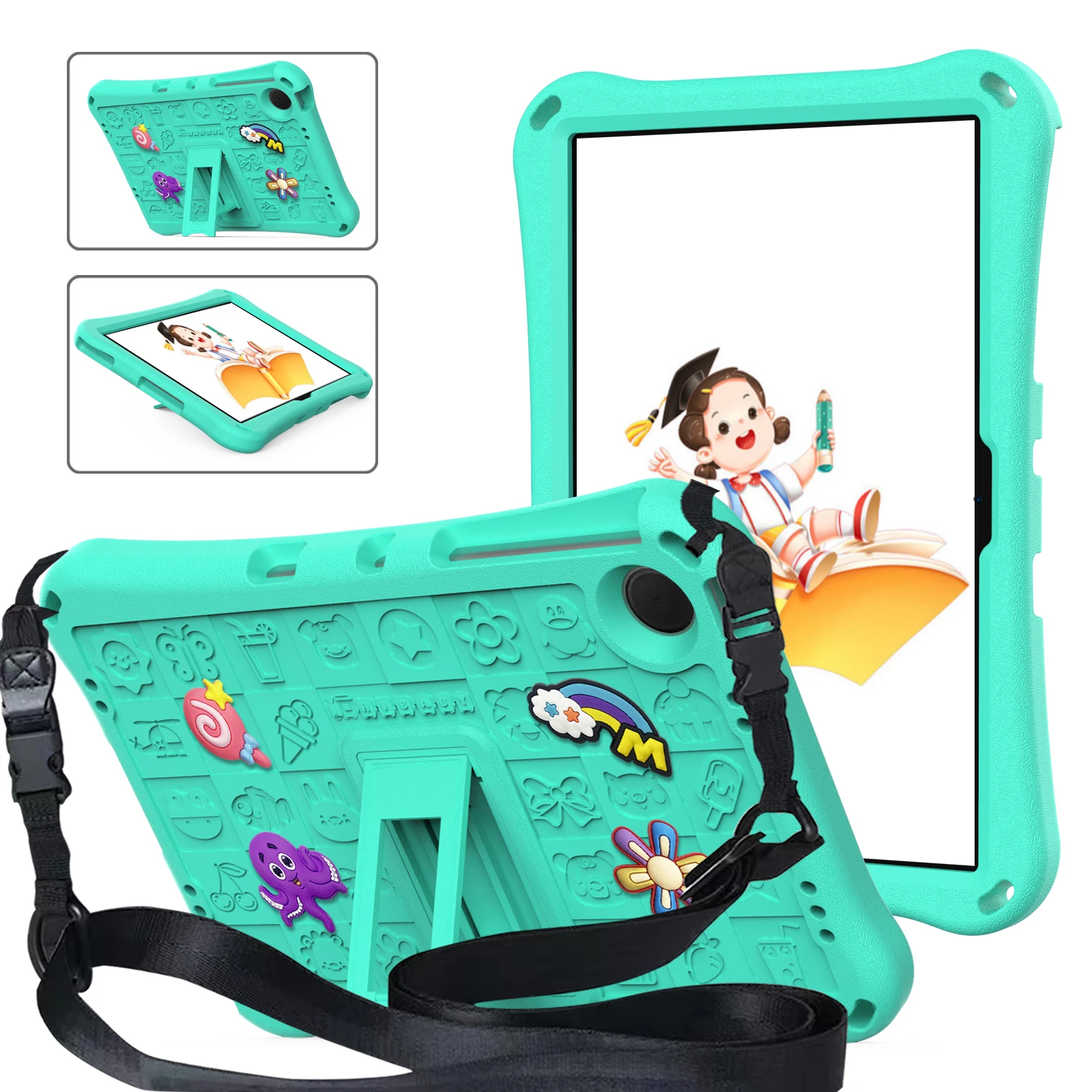 Durable Nontoxic EVA + PC Drop-proof Shockproof Protective Tablet Cover