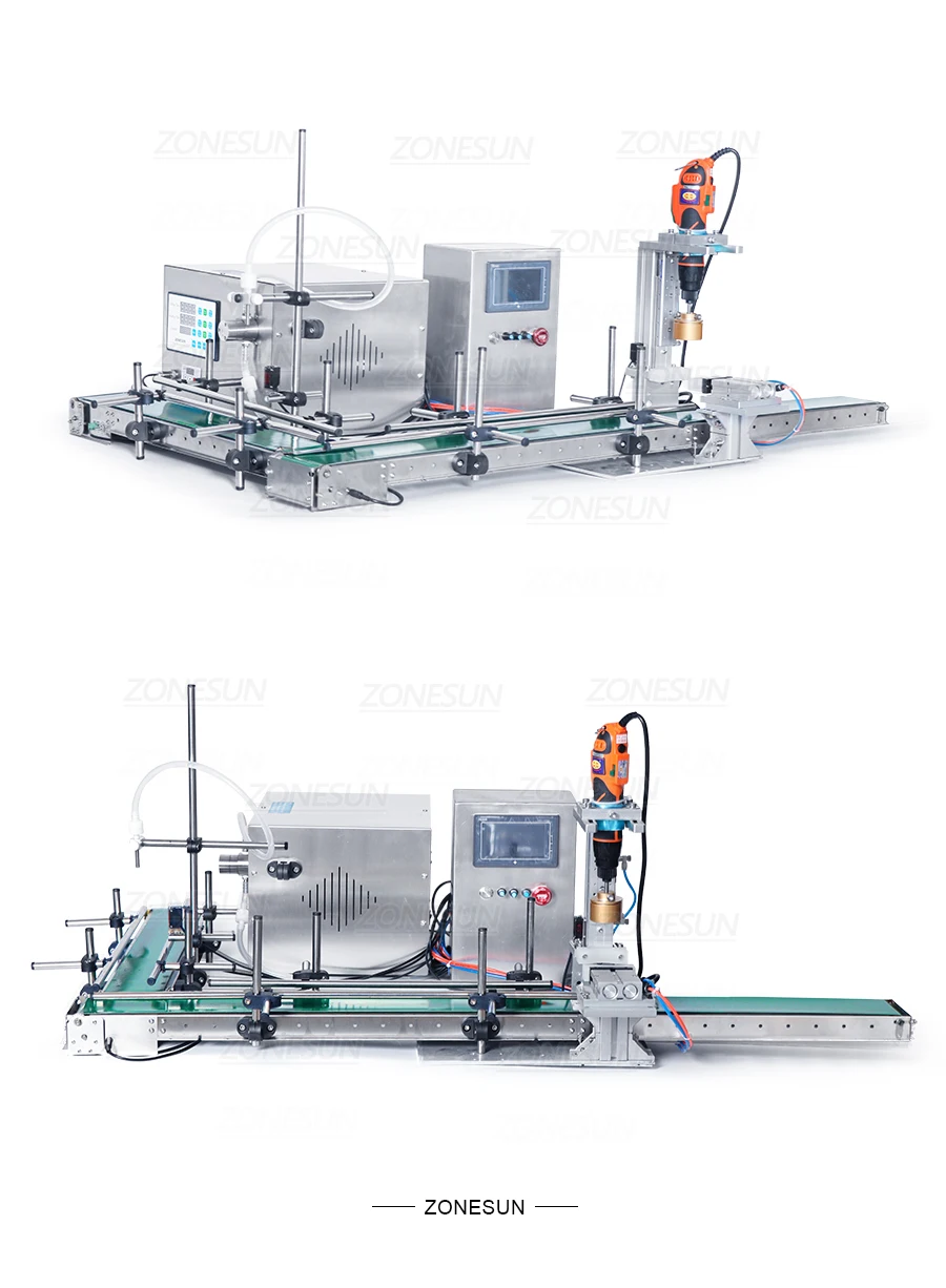 ZONESUN ZS-MPXG1 Máquina de llenado y tapado de líquidos con bomba magnética automática pequeña