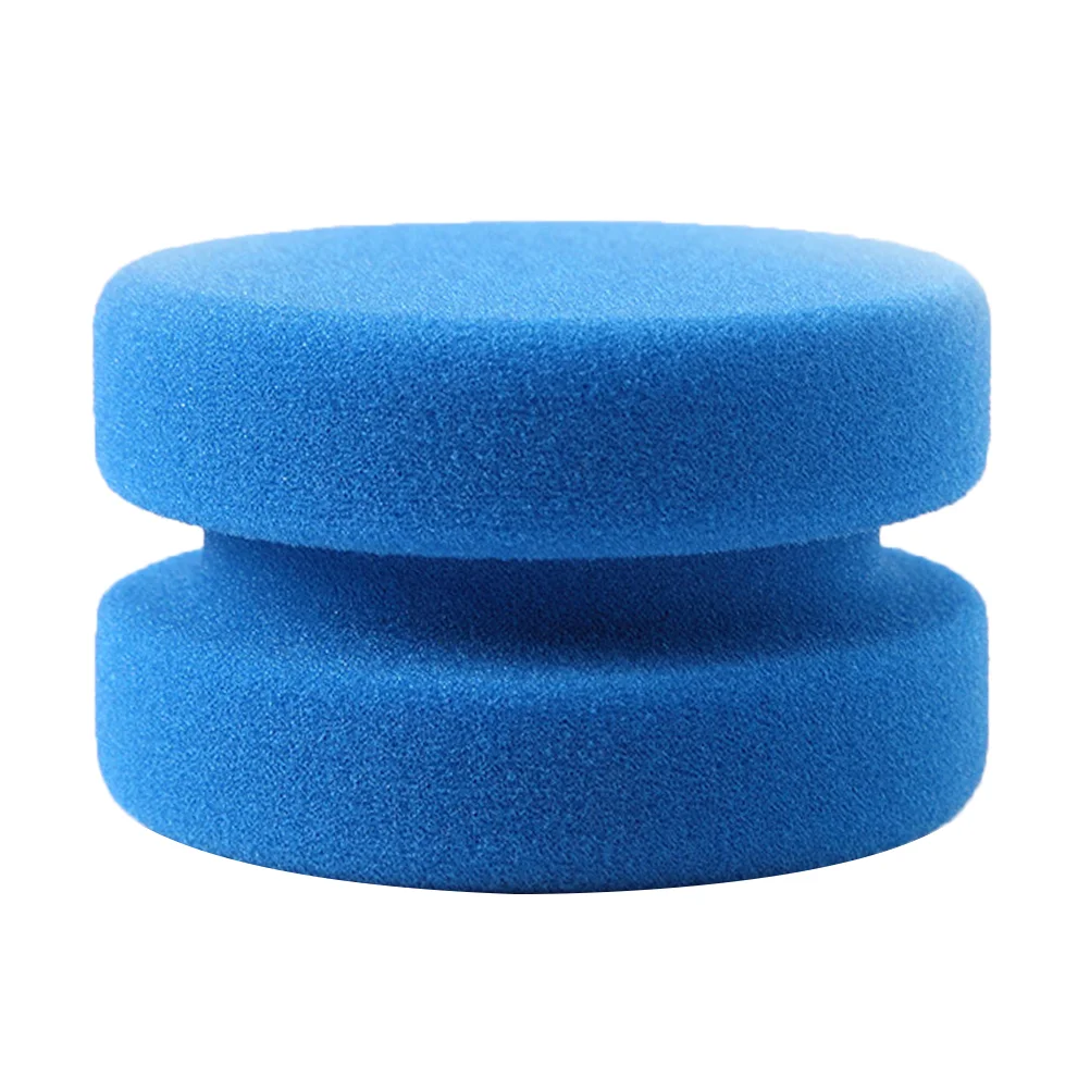 

4 Polishing Pads Double Side Buffing Sponge Pads for Waxing Car Care Polisher Polishing Sealing Blue