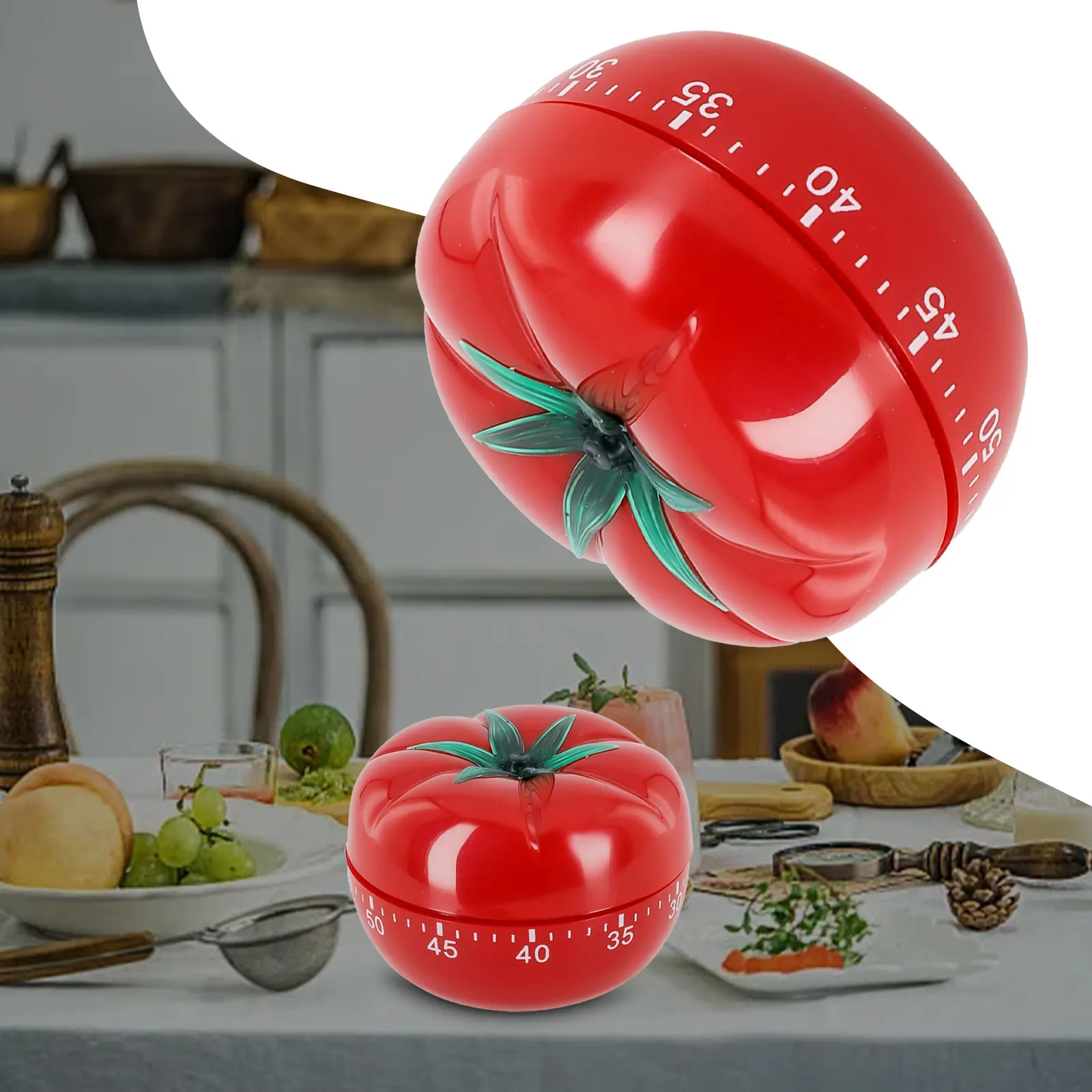 Kitchen Timer Durable 1-60 Minute Tomato Shape Countdown Timer Reminder Alarm Clock Kitchen Novelty Accessories Cooking Gadgets 6