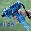 UZI Electric Soft Bullet Toy Gun Automatic Shooting Toy Machine Gun Model Airsoft Launcher Weapons for Men Boy Kid Outdoor Games 1