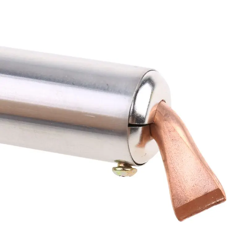 220V Heavy Duty Electric Soldering Iron 75W 100W 150W 200W High Power Soldering Iron Chisel Tip Wood Handle
