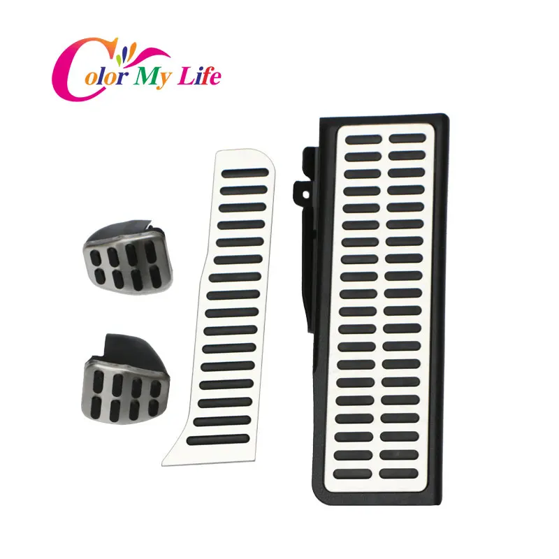 Car Gas Brake Rest Pedal Car Pedals For Volkswagen Vw Golf 5 6 MK5 MK6 Jetta MK5 Scirocco CC TIGUAN Toureg For Skoda Octavia A5 car pedals