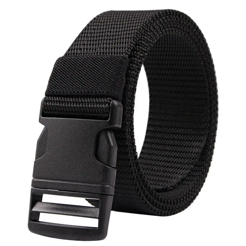 Ubuy Nylon Belts With Plastic Buckle Hiking Belt Men Classic Nylon