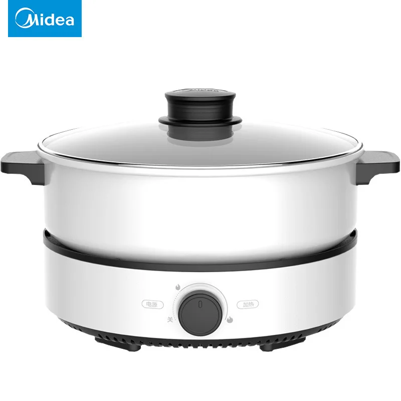 Midea 4L Electric Hot Pot Rice Cooker 4-7 People Multicooker Household Non-stick Hot Pot Electric Cooking Appliances 220V 1200W midea my qs50a9 household smart pressure cooker 4 8l 24h appointment timing meat rice cooker pressure stainless steel non stick