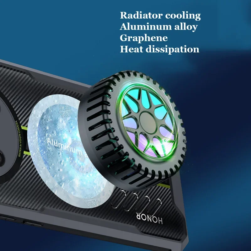 Custodia per PC con dissipazione del calore in grafene per ZTE nubia Red Magic 9 8 8s Pro Plus Custodia anti-caduta trasparente traspirante e raffreddante_voghion.com