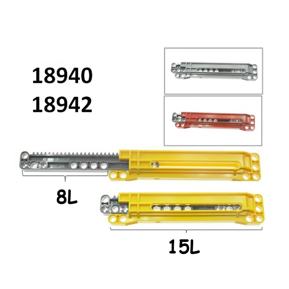 Technical Parts 18942 18940 1x14x2 Rack Chute MOC Push Rod Rack Assemble Putter Small Particles Puzzle Building Blocks Bricks puzzle building block toy,technical bricks