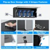 Garage Storage Cabinet with Flip-Up Door, Lockable Metal Wall Cabinet for Garage, Wall Mounted Garage Cabinet 5