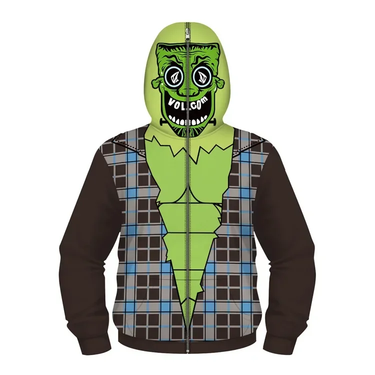 thumbnail image 1 of Sudadera con capucha de superhéroe Spiderman de Los Vengadores para niños, sudadera con cremallera 3D de Miles Morales, chaqueta de Iron Man, disfraz de Cosplay de Anime para niños y niñas, 1 of 5
