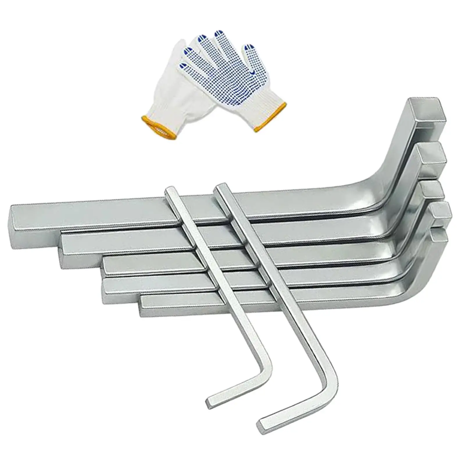 

7x L Shape Square Head Wrench Set 4 Point Wrench Screwdriver for Kitchen Home