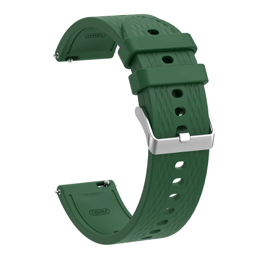 Stylish Silicone Strap with Protective Shell and Case Decoration