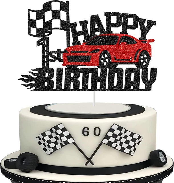 Birthday Race Car Edible Cake Topper Image 1/4 Sheet, 55 OFF