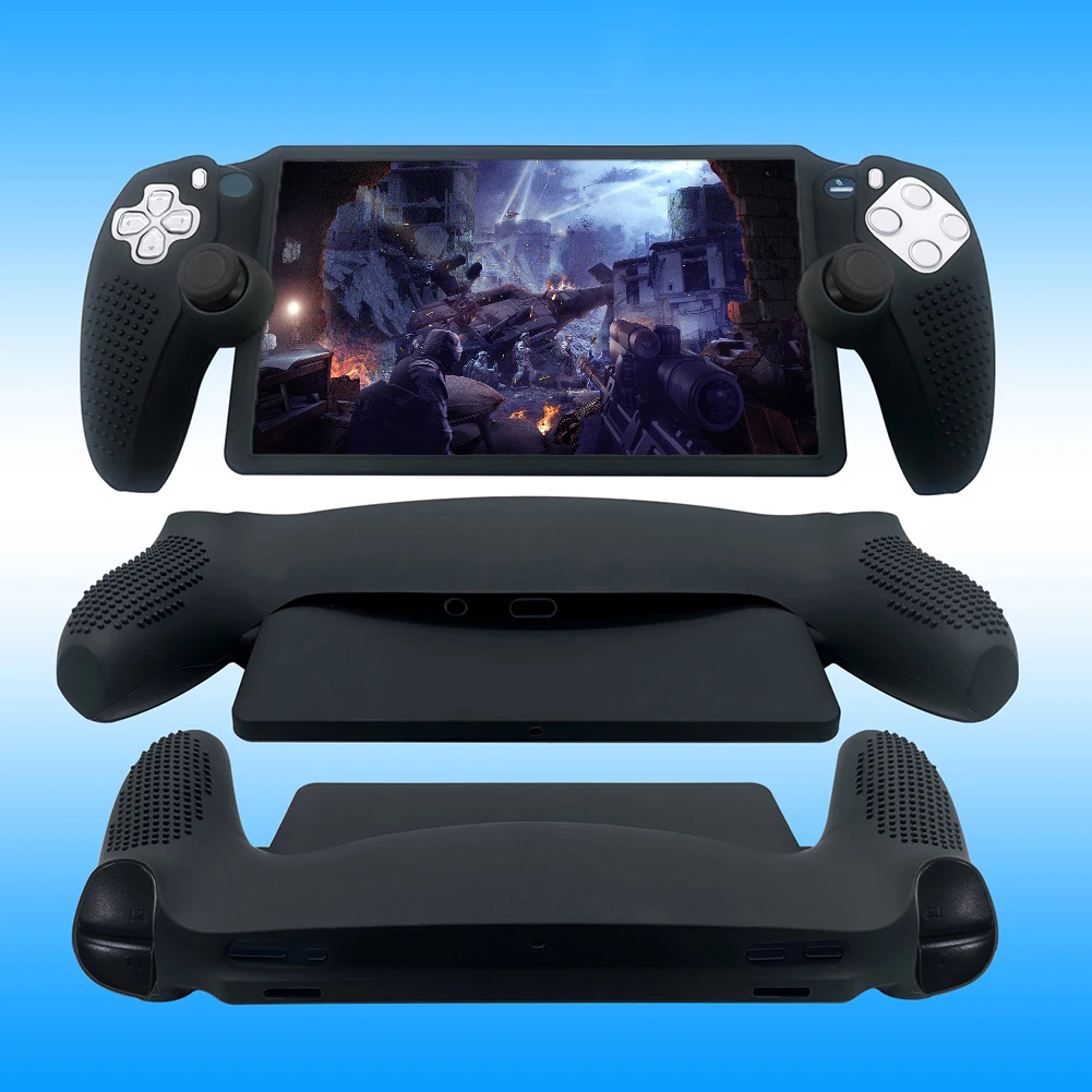 Silicone Protective Case Drop-proof Soft Case Cover Sleeve Anti-Scratch Protector Shell Non-Slip for PS5 Portal Game Console