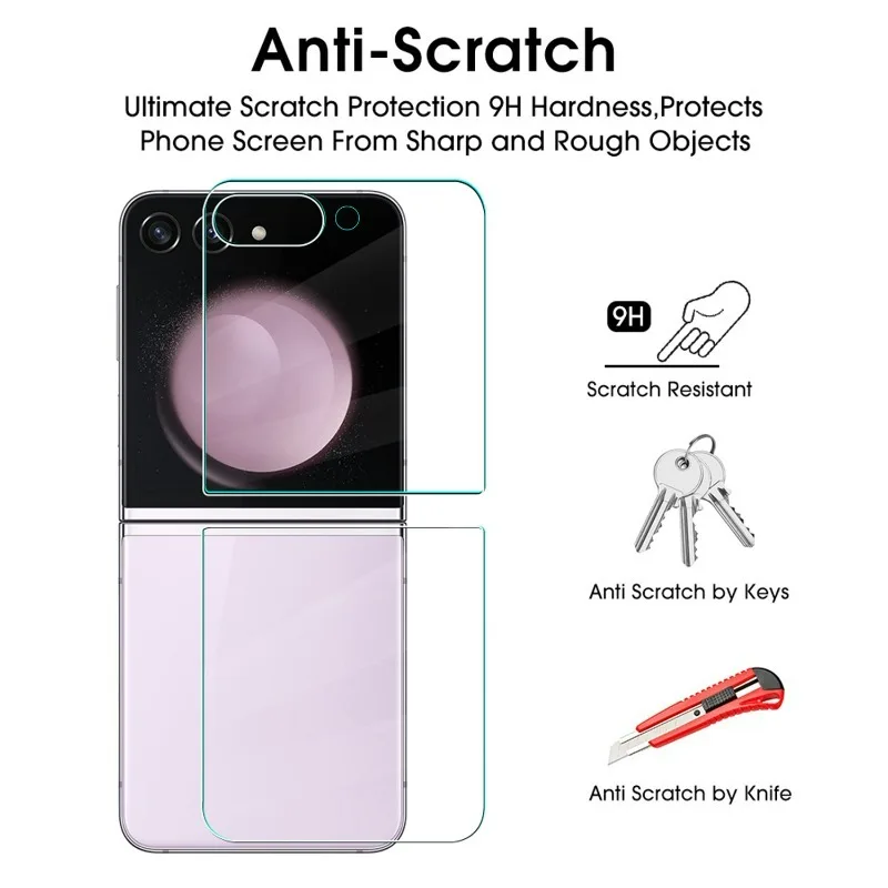 Premium 9H Hardness Tempered Glass Screen Protector - Front & Back Anti-Scratch Film