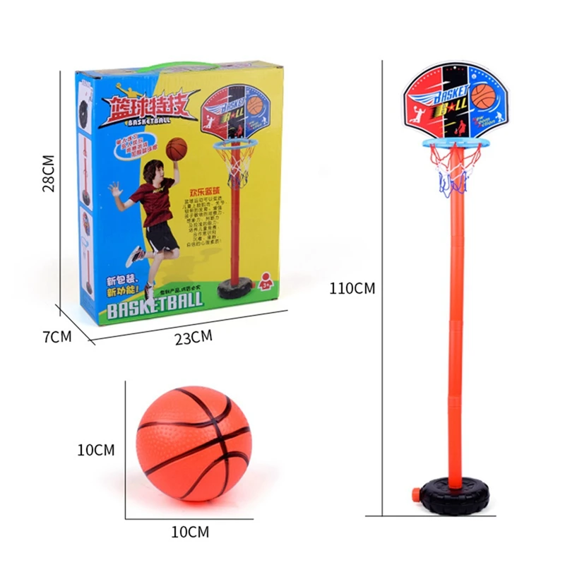 Children Basketball Playing Set Outdoor Sport Adjustable Stand Basket Holder Hoop Goal Game Mini Indoor Boy Kids Basketball Tool basketball hoop basketball stand