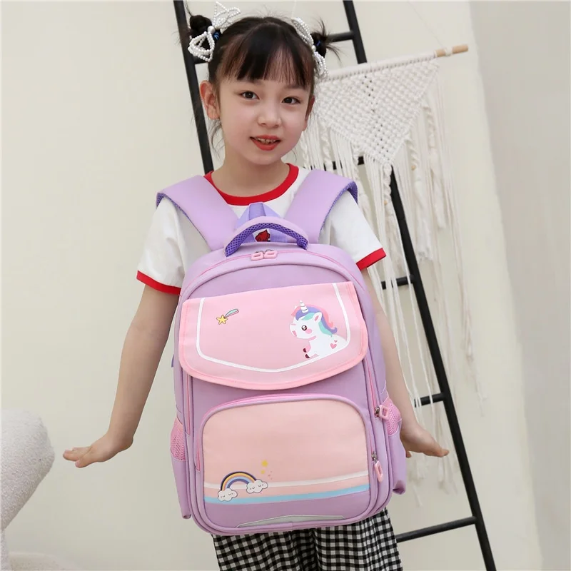 Girls Boys Cartoon Unicorn Dinosaur School Bags New Children Students Large Capacity Fashion Cartoon Backpacks Drop Shipping