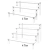 Acrylic Display Risers Clear 4 Tier Perfume Display Holder 30CM Toys Retail Display Rack Jewelry Rack for Decorating/Organizing 1