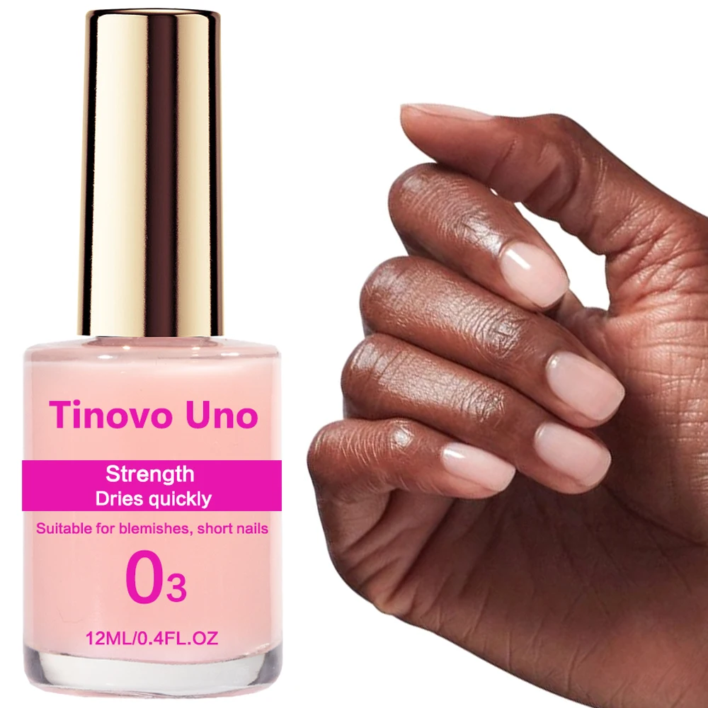 Nail Polish Finish Nail Hardener Nail Repair Gel Tinovo Uno Pink Nail Strengthener Quick Dry Nail Art Treatment Growth Bright Oil Normal Polish Sealer Manicure for Repair