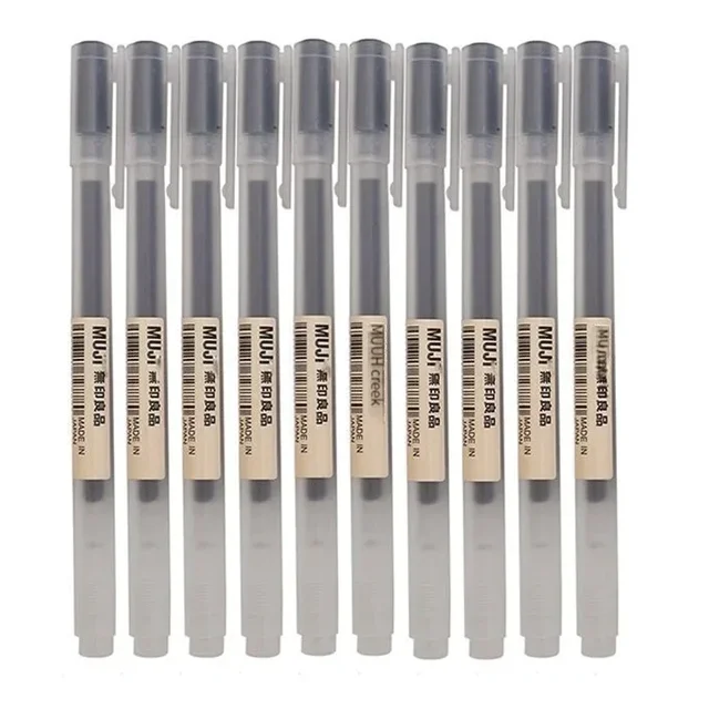 6/8Pcs/Set MUJIs Gel Pen Black/Red/Blue 0.38/0.5mm Ink Japan Color Pen Office School Ballpoint Pen Japanese Kawaii Stationery 1