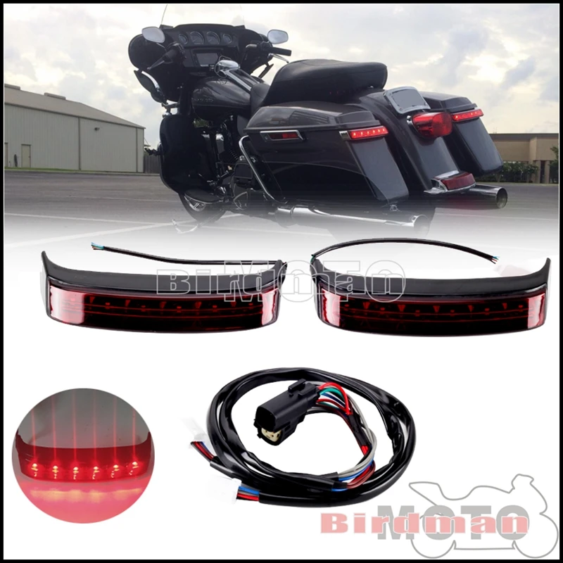 

Задняя сумка для мотоцикла, фонарь заднего сиденья, стоп-сигнал для Harley Road King Street Electra Road Glide 2014-2022