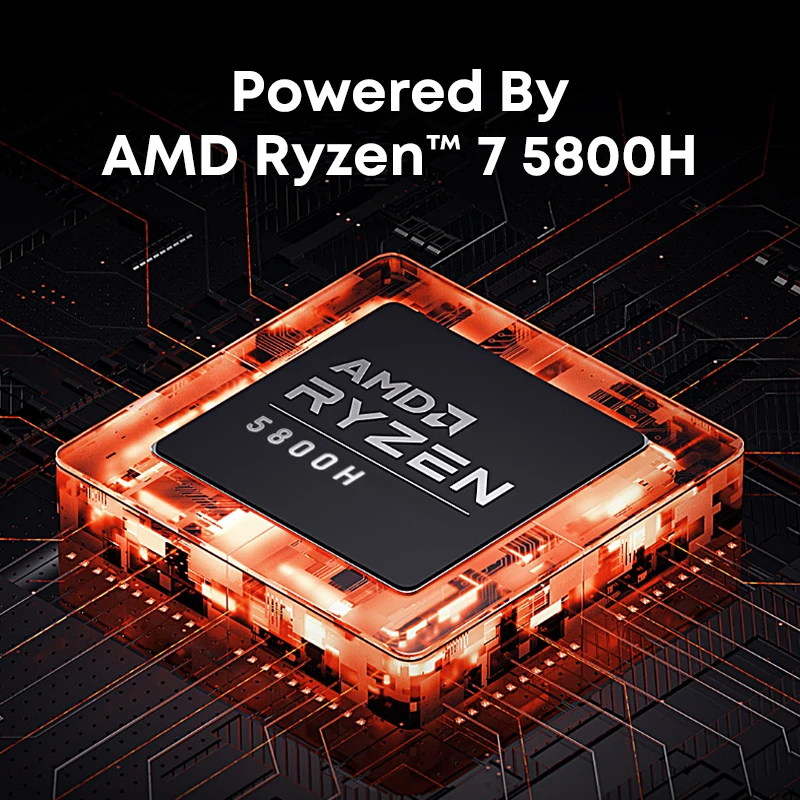 CHUWI Gaming Mini PC RZBOX 16GB 512GB Desktops AMD Ryzen 7
