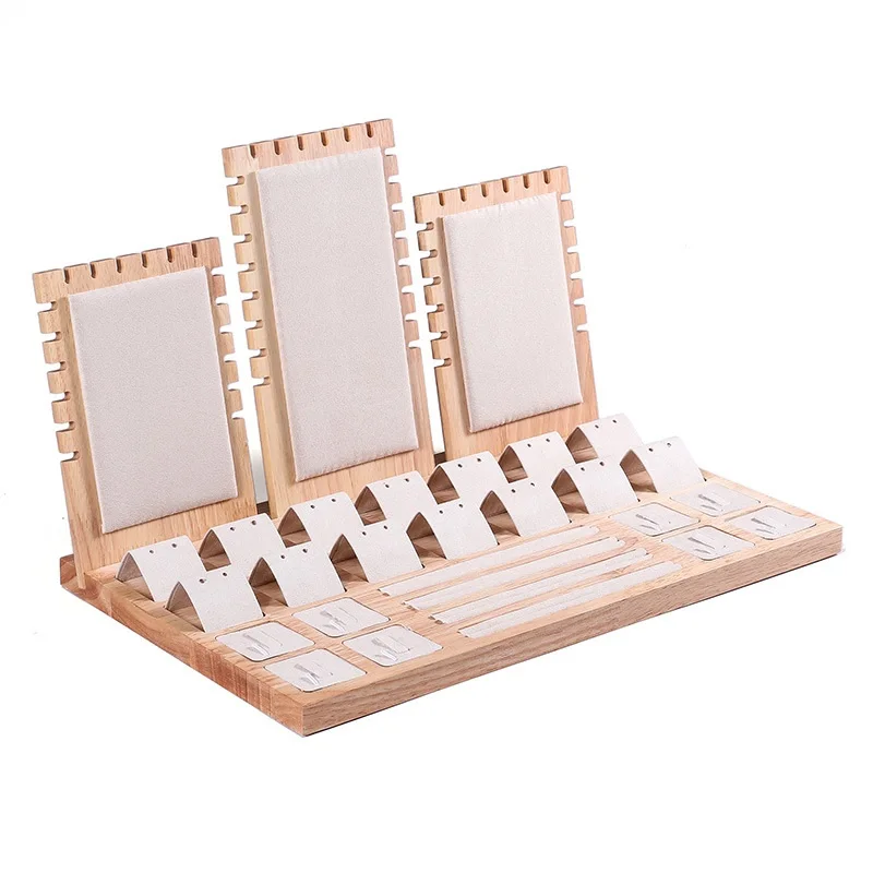 Jewelry Display Tray Set with Multiple Compartments for Necklace, Bracelet, Earrings &a... - SKU JDTS2123 - UGI Packaging