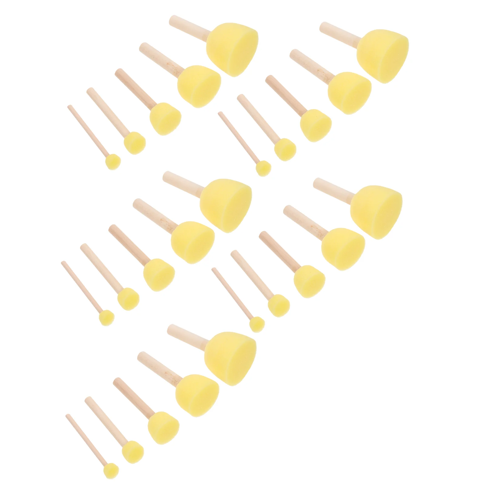 

25Pcs Portable Sponge Brush Sponge Brush Sponge Painting Brush Painting Supplies
