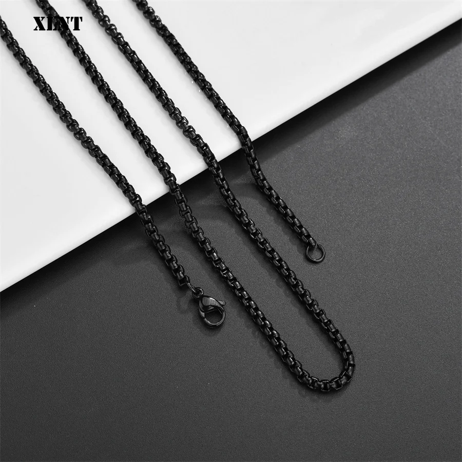 Цепочка из нержавеющей стали, длина 45 см-75 см | AliExpress