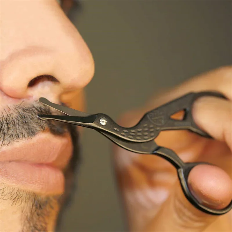 Professional Manicure Tool Stainless Steel Nose Hair Trimming Scissors Safety Blunt Scissor Round Tip Small Nose Hair Scissor 2