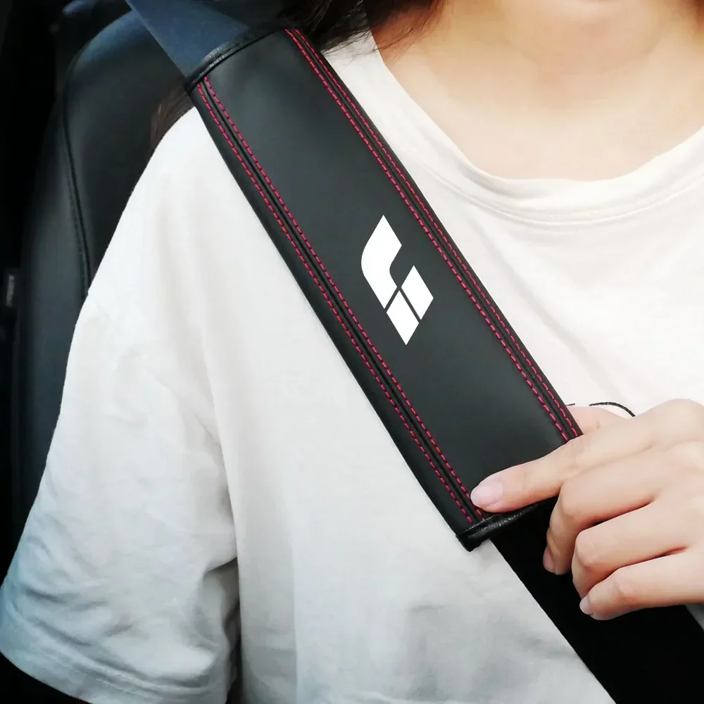 

for Leading Ideal one li l9 Auto Accessories 1 Pcs Car Seat Belt Leather Safety Belt Shoulder Cover Protect Shoulder Pads Case