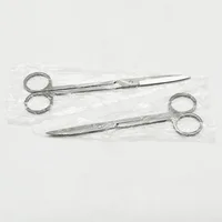 14cm/16cm/18cm Stainless Steel Surgical Scissors Straight Curved Tip Head Scissors Forceps Medical Tools for Dental Clinic 2