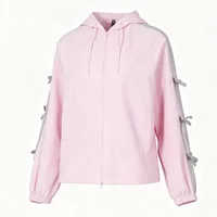 Veste à capuche Adidas pour femme, coupe ample, trois bandes, avec empiècements en mesh, veste de sport KR7602/KR7603 6